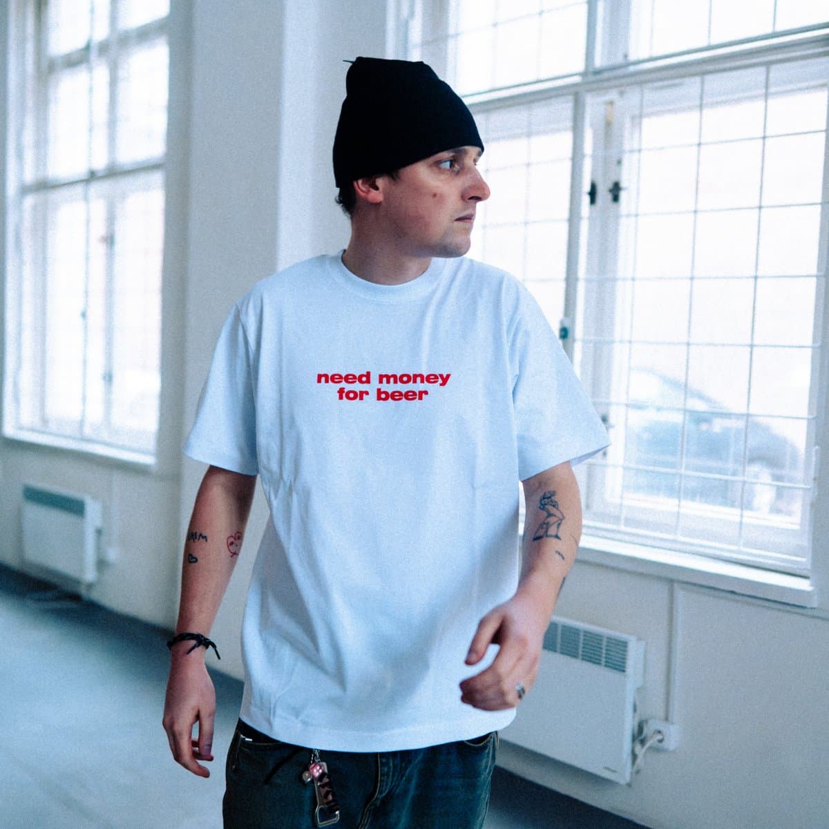 NMFB tee — pohled produktu