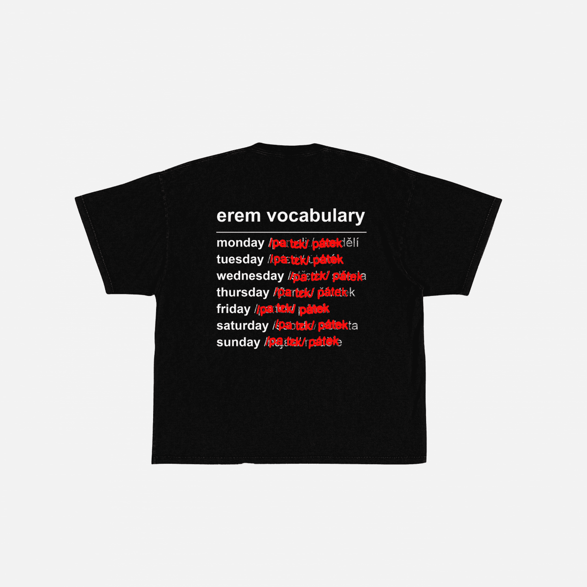 Vocabulary tee