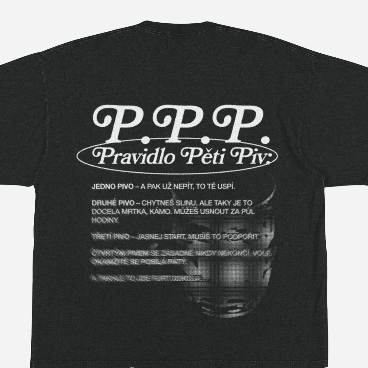 P. P. P. tee — pohled produktu
