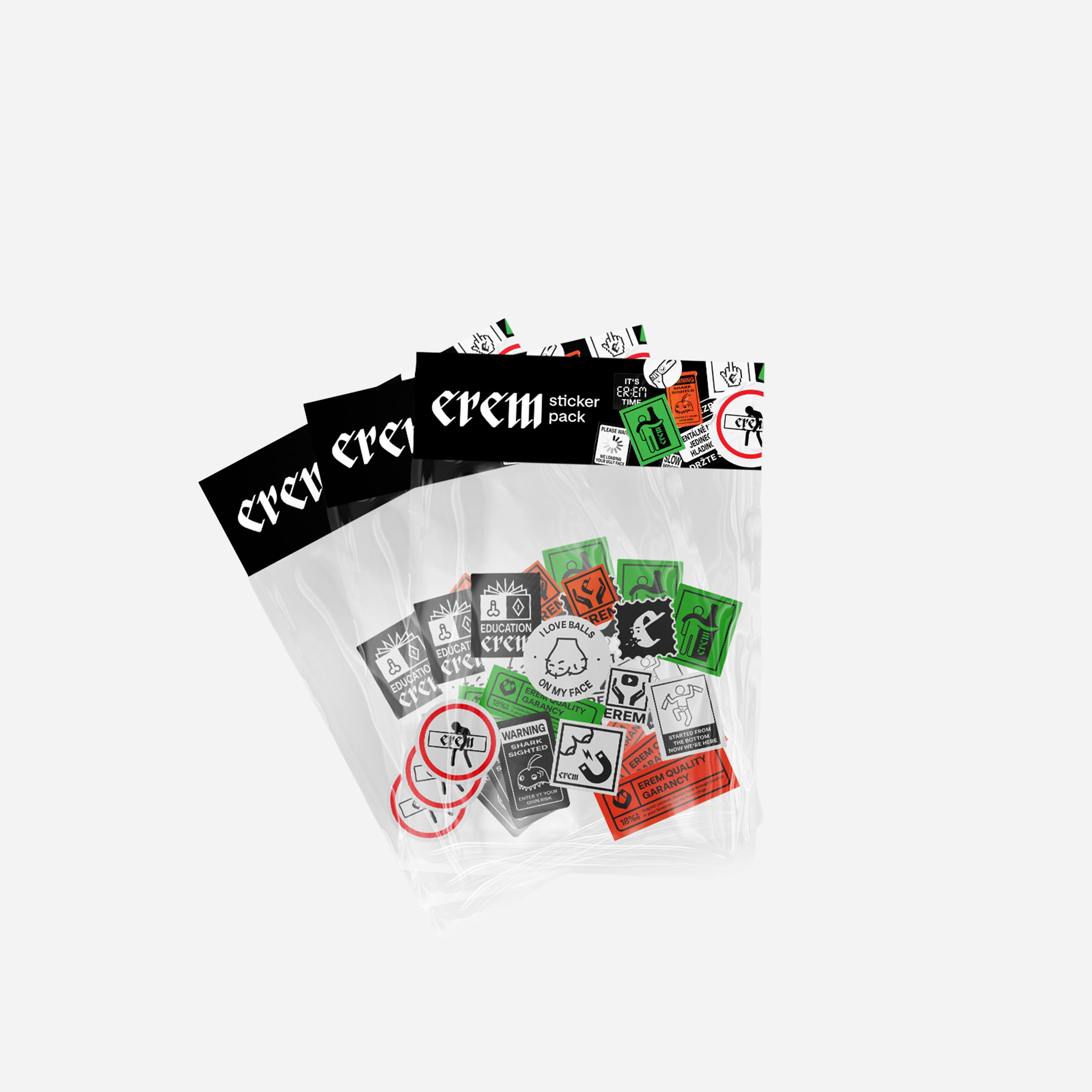 Triple sticker pack
