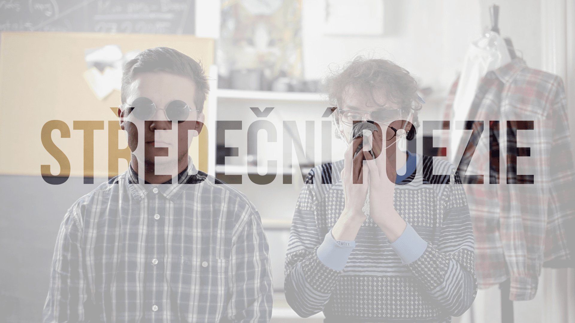 Archivní titulní vizuál Středeční poezie s Martym a Jakubem.